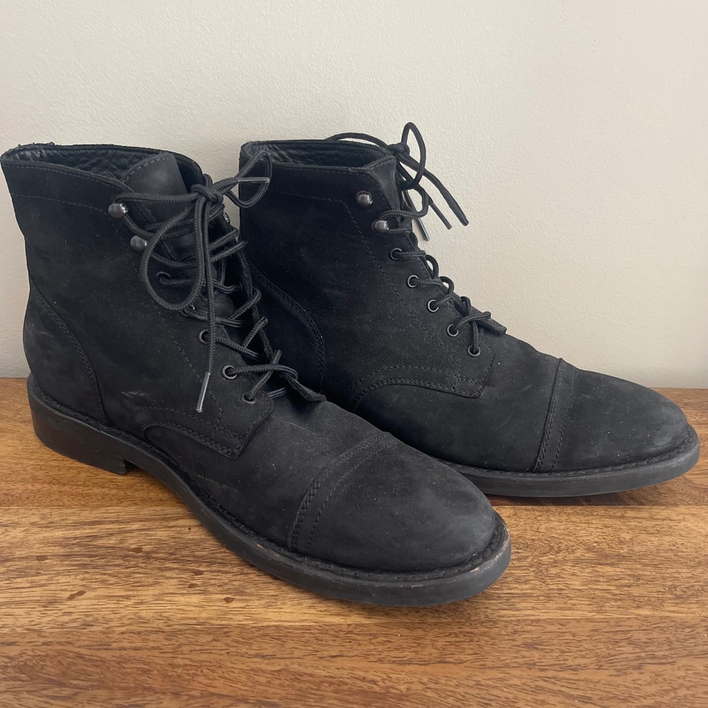 Thursday Boot Co Mens 11.5 Captain Boot Matte Black Rugged Resilient Leather